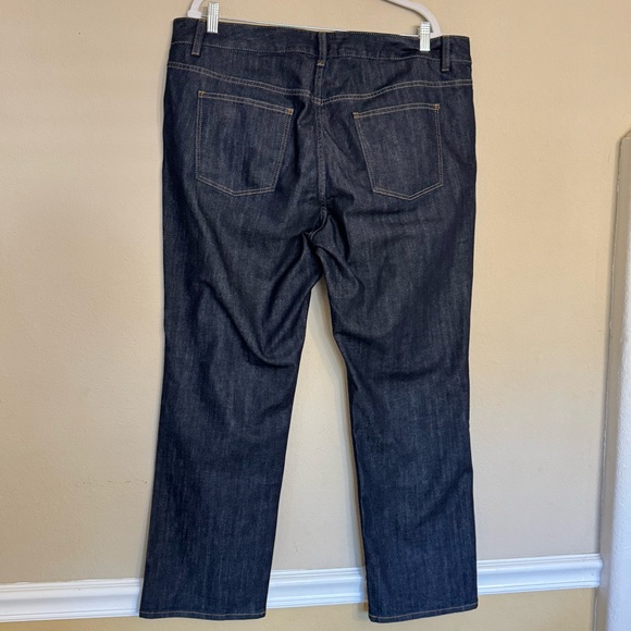Talbots Heritage Straight Leg Dark Wash Denim Jeans Womens 18WP Plus Denim NEW - Picture 2 of 13